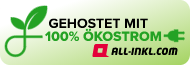 Gehostet mit 100 % Ökostrom von all-inkl.com